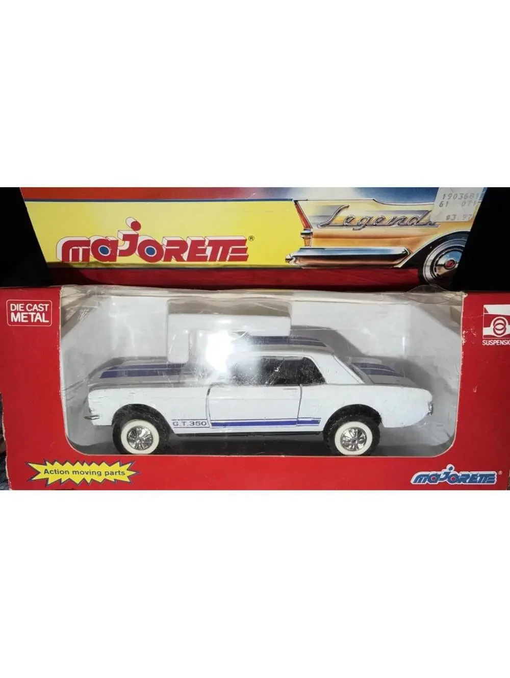Majorette Legends 1965 Ford Mustang GT 350 2400 Series 1:32 Scale Vintage